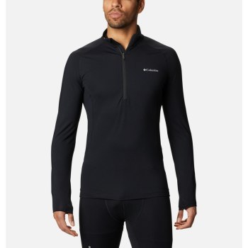 Columbia Sweater Heren, Omni-Heat 3D Knit Half Zip II Baselayer Zwart, 36DGZQEIV